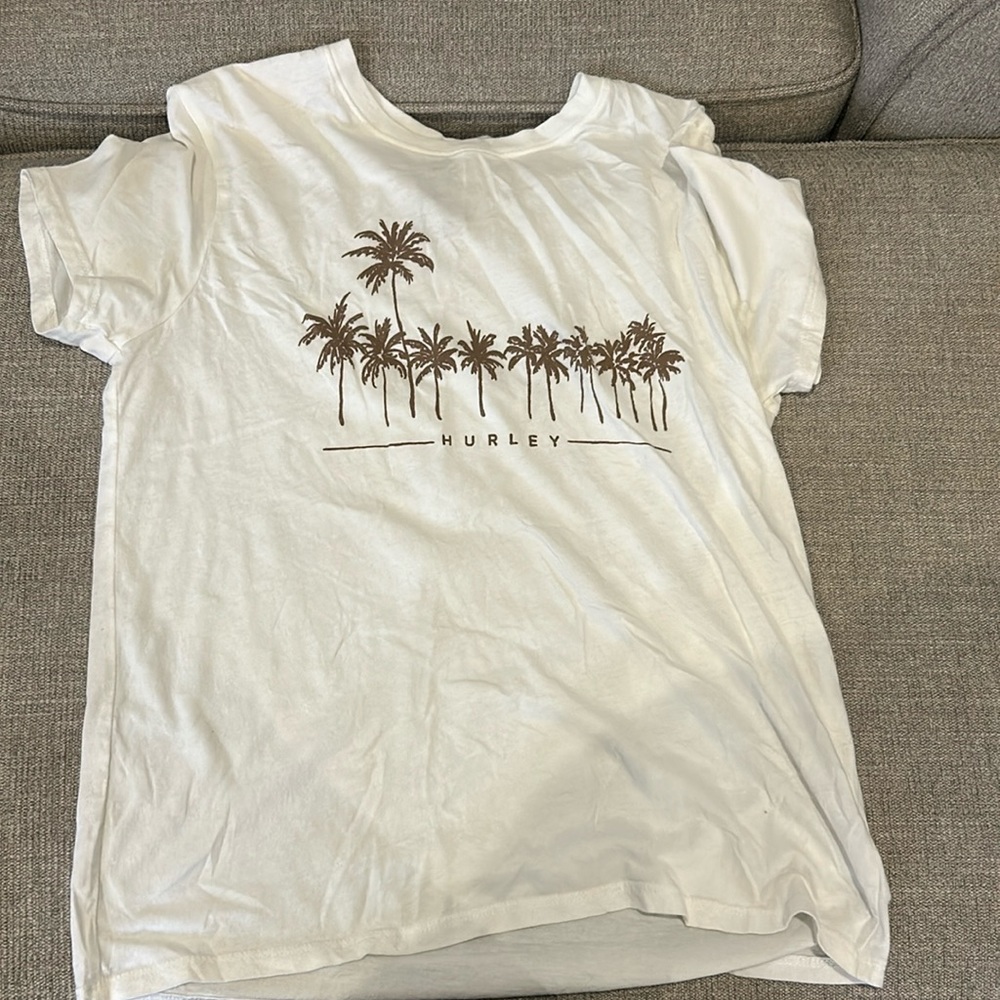 Hurley t shirt with palm trees size XS